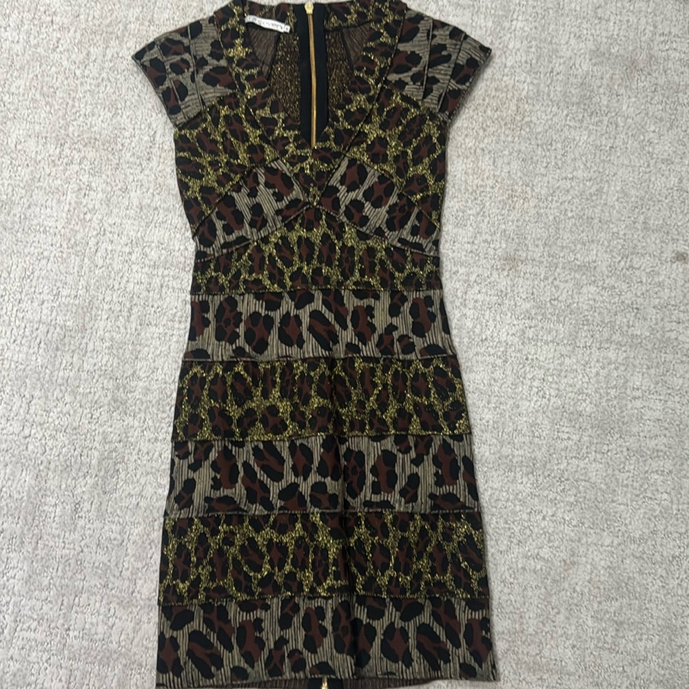 Scoop by Coven glitter bandage dress side medium